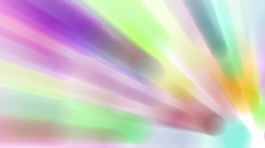 Işık huzmesi yayılır, sürekli hareket eder, parlak ve güzel görünür..