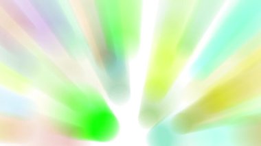 Işık huzmesi yayılır, sürekli hareket eder, parlak ve güzel görünür..