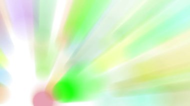 Işık huzmesi yayılır, sürekli hareket eder, parlak ve güzel görünür..