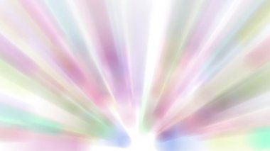 Işık huzmesi yayılır, sürekli hareket eder, parlak ve güzel görünür..