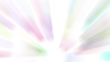 Işık huzmesi yayılır, sürekli hareket eder, parlak ve güzel görünür..