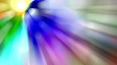 Işık huzmesi yayılır, sürekli hareket eder, parlak ve güzel görünür..