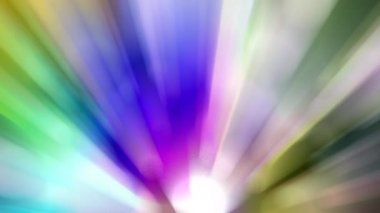 Işık huzmesi yayılır, sürekli hareket eder, parlak ve güzel görünür..