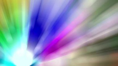 Işık huzmesi yayılır, sürekli hareket eder, parlak ve güzel görünür..