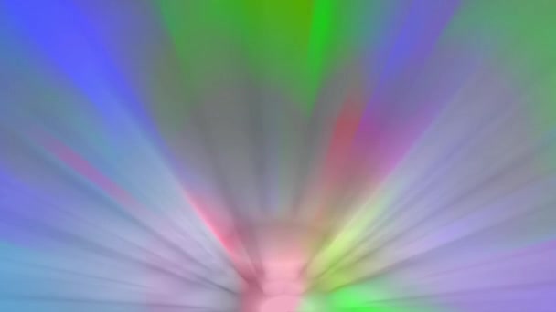 Fascio Luce Diffonde Muovendosi Continuamente Sembra Luminoso Bello — Video Stock