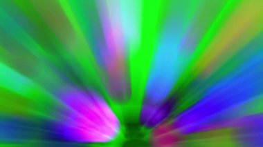 Işık huzmesi yayılır, sürekli hareket eder, parlak ve güzel görünür..