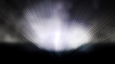 Işık huzmesi yayılır, sürekli hareket eder, parlak ve güzel görünür..