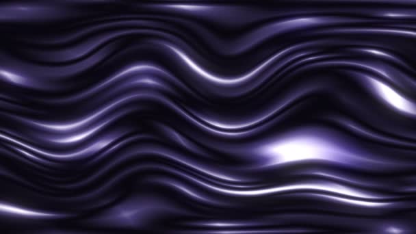 湾曲した波状の表面は常に光に反映されます — ストック動画
