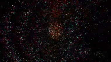 Parlak ışık tüm bölgeye yayılır, parlak ve güzel görünür..