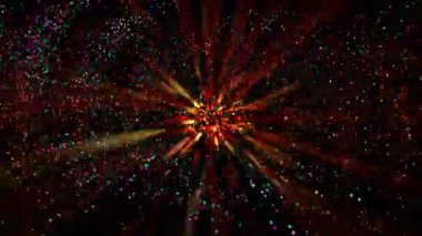 Parlak ışık tüm bölgeye yayılır, parlak ve güzel görünür..