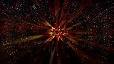 Parlak ışık tüm bölgeye yayılır, parlak ve güzel görünür..