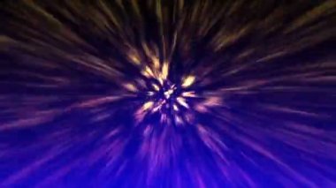 Merkezden sürekli yayılan bir ışık demeti.