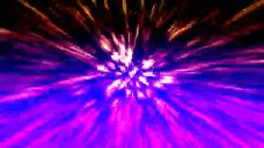 Merkezden sürekli yayılan bir ışık demeti.