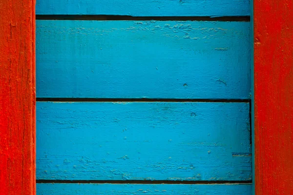 Azul com textura listrada de madeira vermelha — Fotografia de Stock