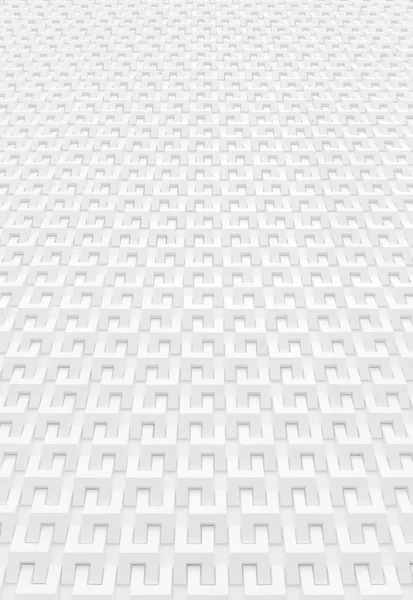 Mur géométrique blanc — Photo