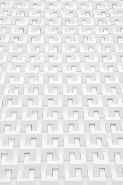 Beyaz geometrik duvar