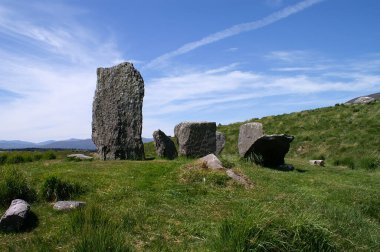 Kenmare İrlanda yakınlarındaki Lough Inchiquin 'de Uragh Taş Çemberi