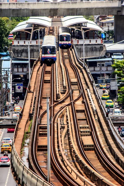 Bangkok Tailândia Agosto Transporte Capital Pela Bts Agosto 2016 Bangkok — Fotografia de Stock