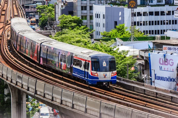 Bangkok Tailândia Agosto Transporte Capital Pela Bts Agosto 2016 Bangkok — Fotografia de Stock