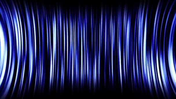 Abstrakter Bewegungshintergrund mit blauen Streifen. — Stockvideo