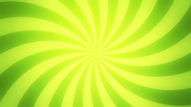 Fondo retro radial, tinte verde. Lazo sin costura . — Vídeo de stock