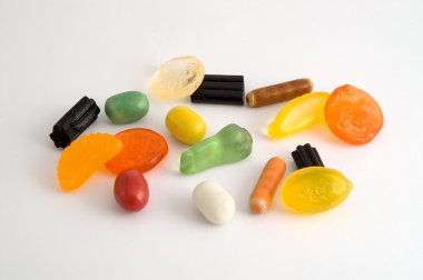 Şeker - winegums, meyan kökü vb izole