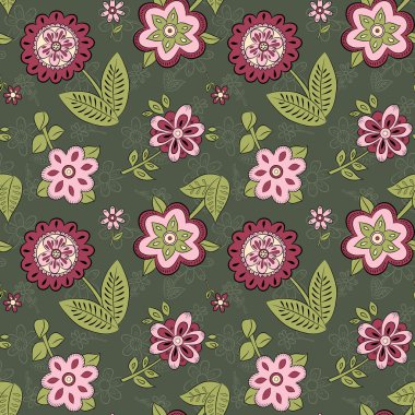 farklı çiçekler ile Seamless Modeli