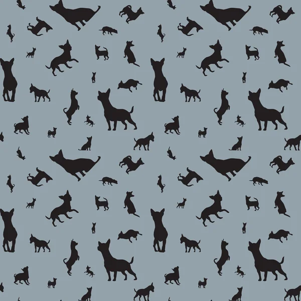 Pattern with dogs — Stock Vector