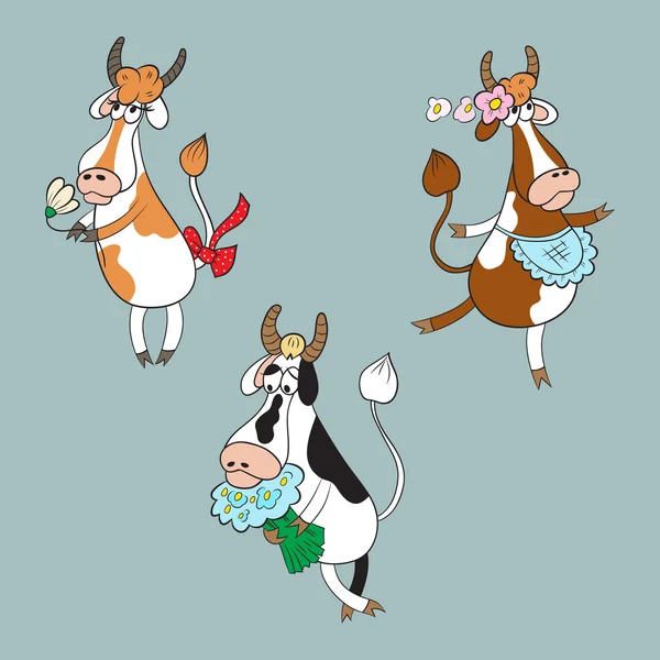 Collection with different cows