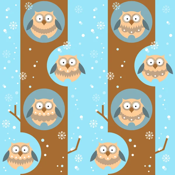 Farklı baykuşlar desenle