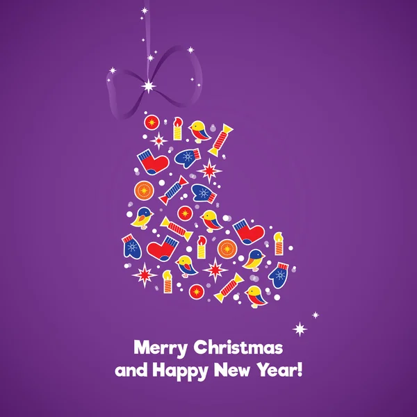 Neşeli Noel kartı ile Noel çizme