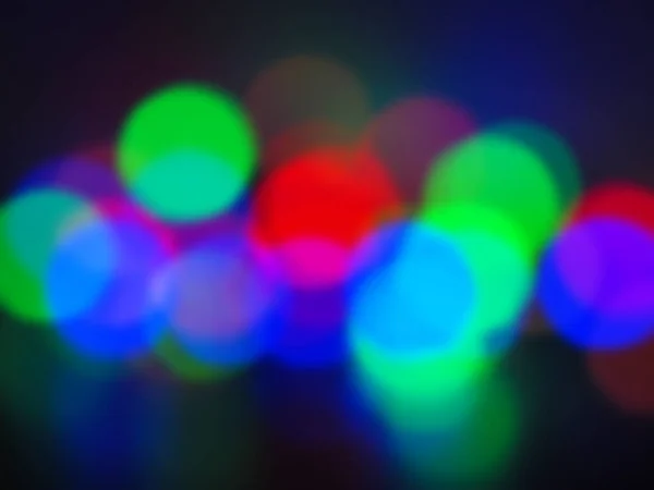 Bokeh of Christmas çelengi. Bokeh 'te çelenk ışıkları.