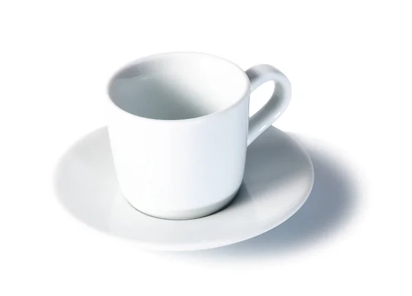 Paire Café Blanc Sur Fond Blanc Image Pour Édition Tasse — Photo