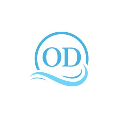 Su Dalgası 'nda aşırı dozda logo tasarımı. Dairesel Su Dalgaları ile Modern Harf Logosu Tasarımı