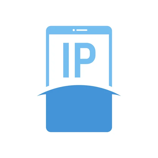 Дизайн Логотипу Листа Піктограмами Смартфона Сучасна Концепція Логотипу Мобільного Телефону — стоковий вектор