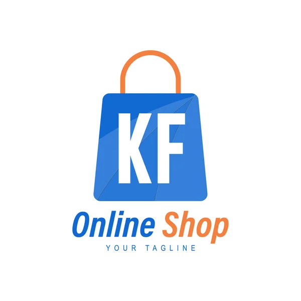 Letter Logo Design Mit Shopping Bag Icon Das Konzept Eines — Stockvektor