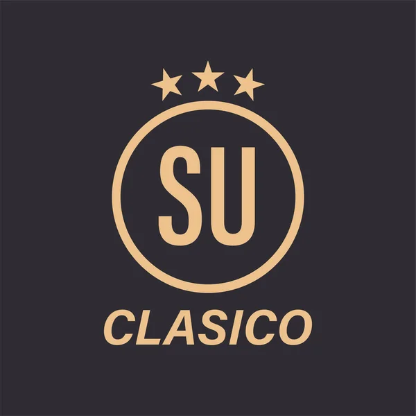 Logo Lettera Design Con Icona Stella Concetto Logo Classico Con — Vettoriale Stock