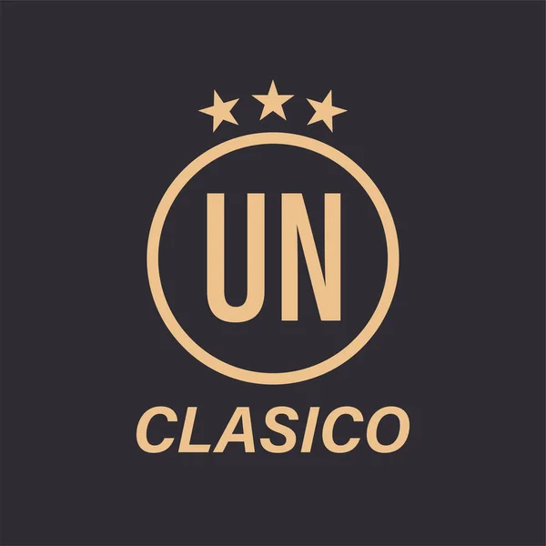 Diseño Logo Carta Onu Con Icono Estrella Concepto Logotipo Clásico — Vector de stock