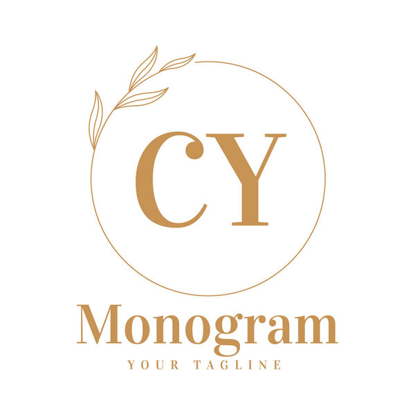 CY Initial A Logo Design with Feminine Style