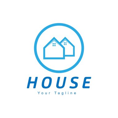 Ev Logosu Grafik Tasarım Şablonu Vektörü İzole Resimleri