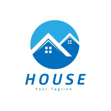 Ev Logosu Grafik Tasarım Şablonu Vektörü İzole Resimleri