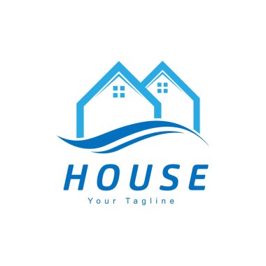 Ev Logosu Grafik Tasarım Şablonu Vektörü İzole Resimleri