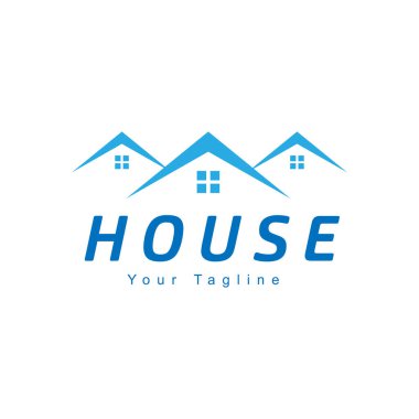 Ev Logosu Grafik Tasarım Şablonu Vektörü İzole Resimleri