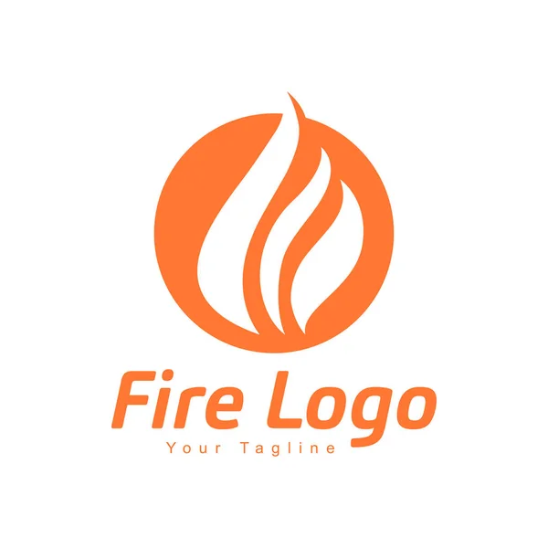 Ateş Logosu Grafik Tasarım Şablonu Vektörü Zole Resimleri Stok Vektör