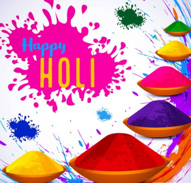 Güzel Renkli Duvar Kağıdı Mutlu Holi Renkler Festivali