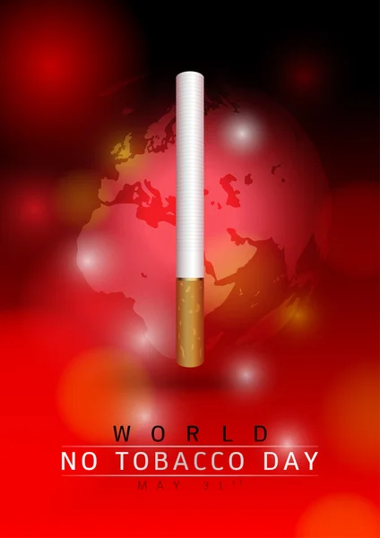 31 de mayo Día mundial sin tabaco — Archivo Imágenes Vectoriales