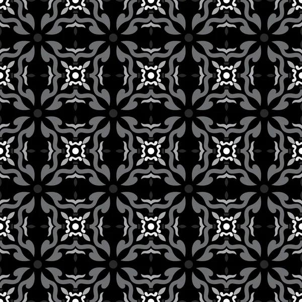 Monotone color on background. vector wallpaper seamless flower p — ストックベクタ