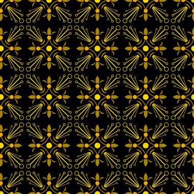 Patterns with flowers and abstract decorative elements design