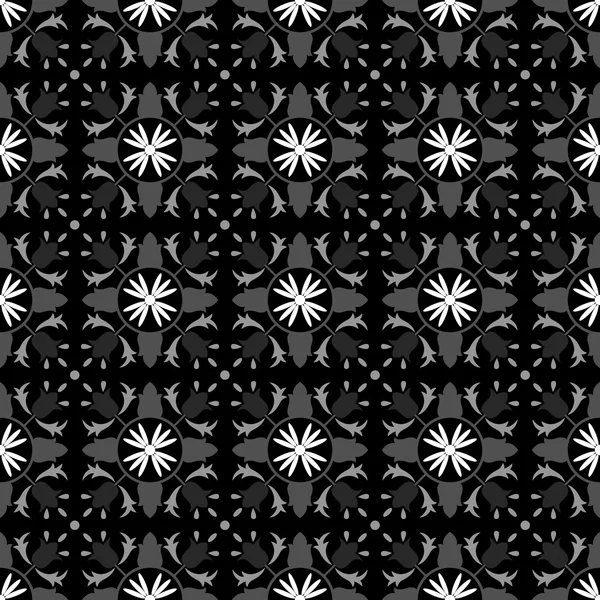 Vector wallpaper seamless flower pattern — ストックベクタ