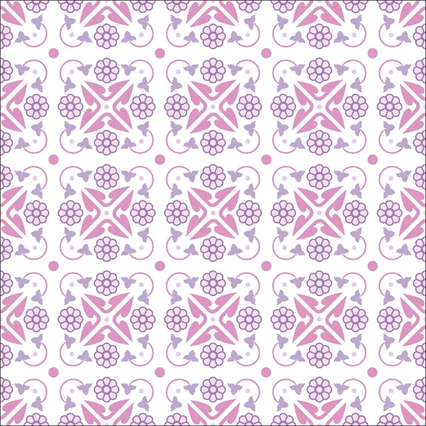 Vector wallpaper seamless flower pattern — Stock Vector